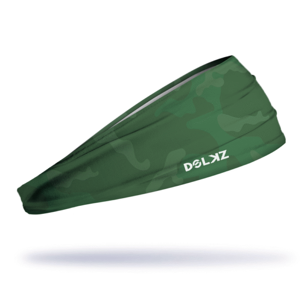 Bandana esportiva DOLKZ - Forest Green Camo Headband