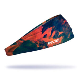 Bandana esportiva DOLKZ -Abstract Orange Waves Headband