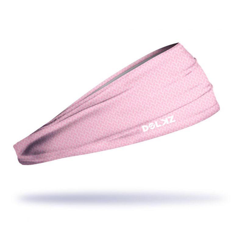 Bandana esportiva DOLKZ - Baby Pink Beans Headband