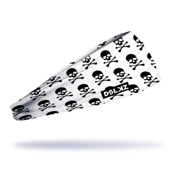 Bandana esportiva DOLKZ - Black Skull Headband
