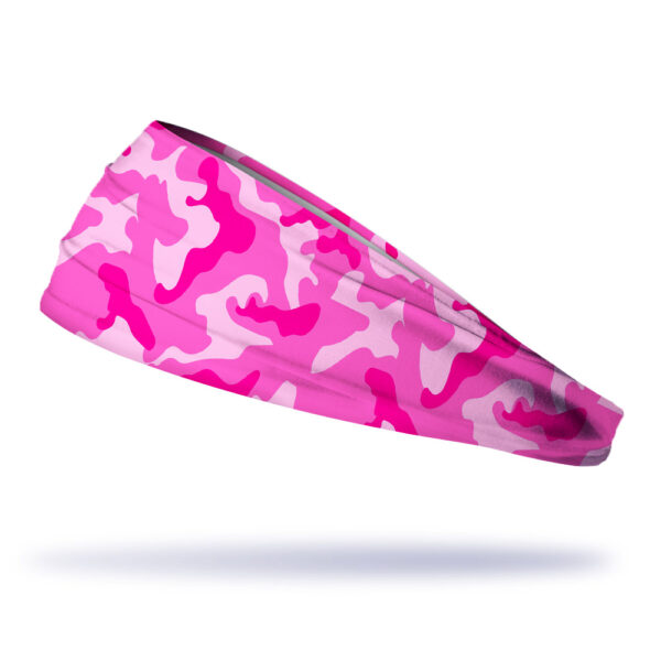 Pink Camo Headband - Faixa de Cabelo Esportiva - Imagem 2