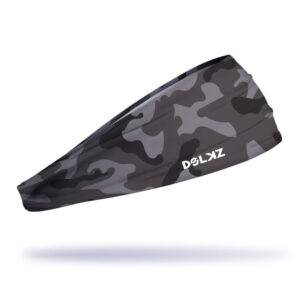 Bandana esportiva DOLKZ - Dark Grey Camo Headband