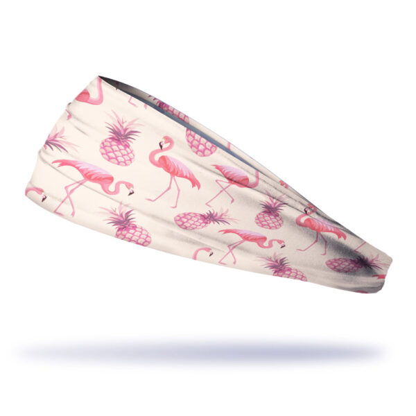Flamingo and Pineapple Headband - Faixa de Cabelo Esportiva - Imagem 2