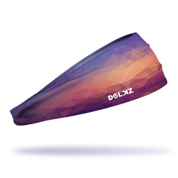 Bandana esportiva DOLKZ - Geometric Purple Headband