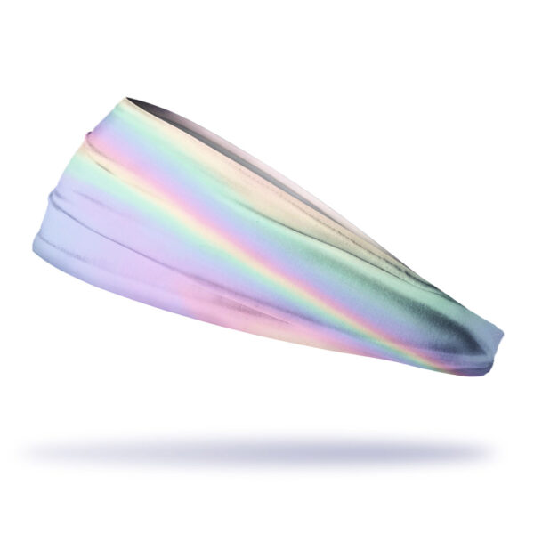 Pastel Neon Rainbow Headband - Faixa de Cabelo Esportiva - Imagem 2