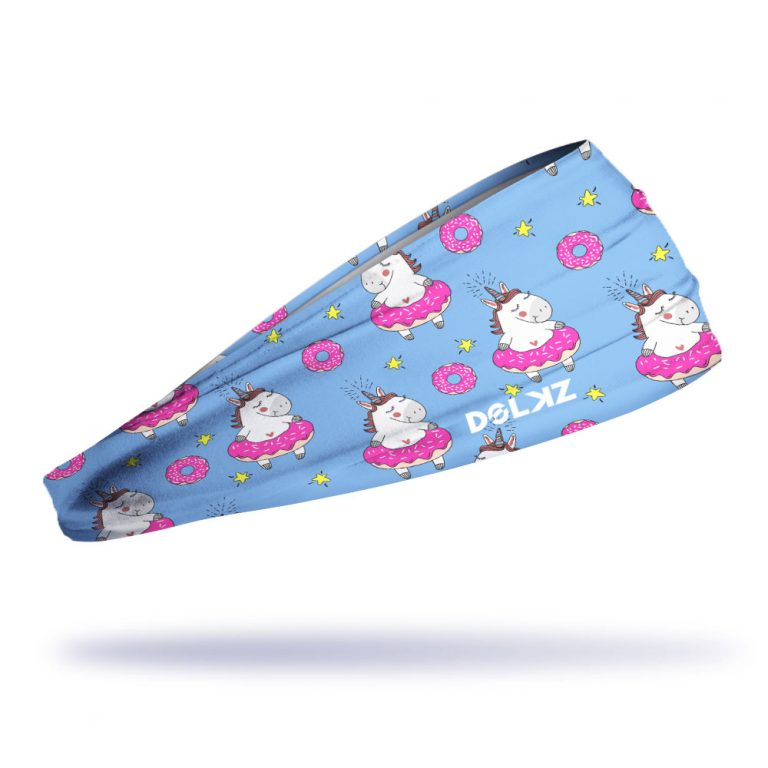 Bandana esportiva DOLKZ - Unicorn and Donuts Headband