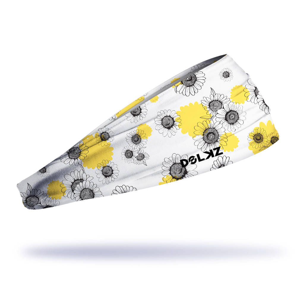 Daisies Art Headband – Faixa de Cabelo Esportiva