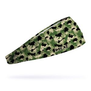 Bandana esportiva DOLKZ - Green Camouflage Headband