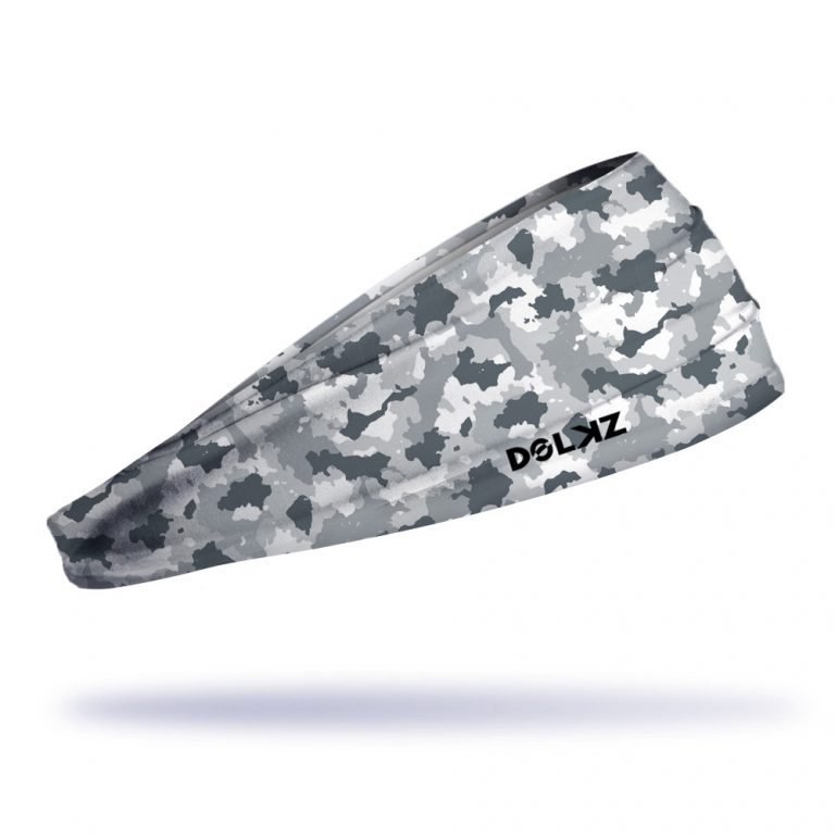 Bandana esportiva DOLKZ - Grey Camouflage Headband