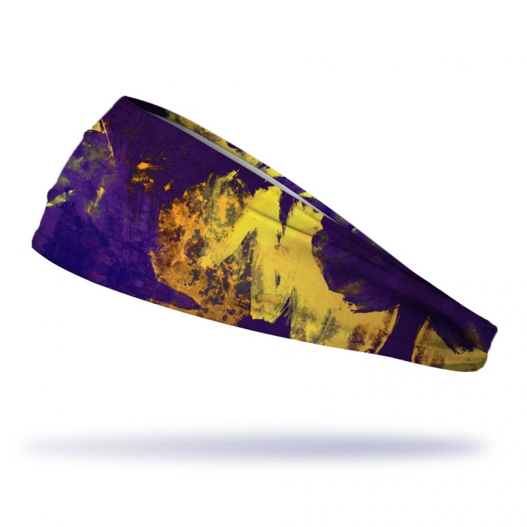 Bandana esportiva DOLKZ -Abstract Yellow Waves Headband