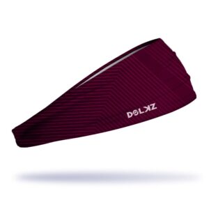 Bandana esportiva DOLKZ - Red Wine Lines Headband
