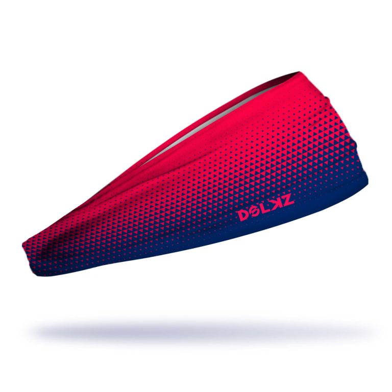 Bandana esportiva DOLKZ - Magenta-Blue Gradient Headband