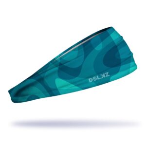 Bandana esportiva DOLKZ - Cyan Pulse Headband