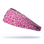 Bandana esportiva DOLKZ - Pink Leopard Headband