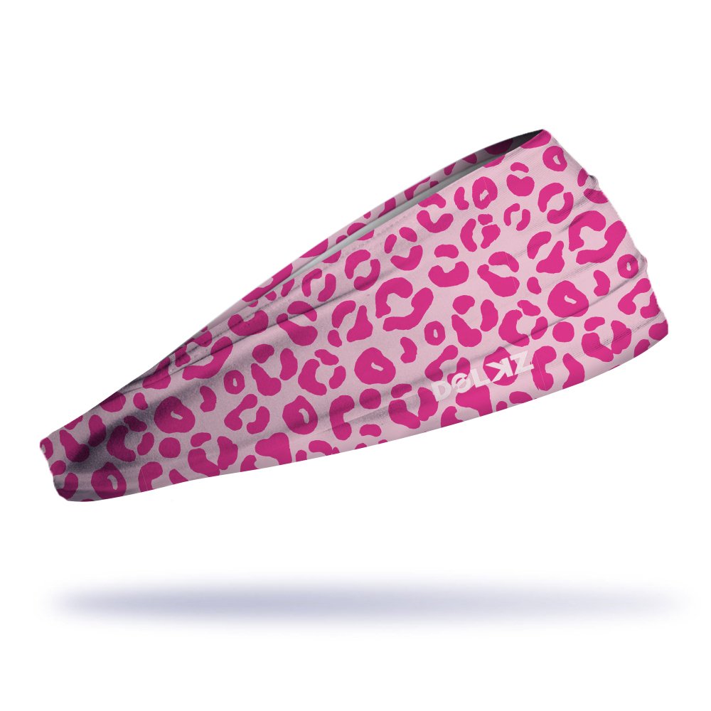 Bandana esportiva DOLKZ - Pink Leopard Headband