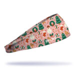 Bandana esportiva DOLKZ - Pink Christmas Headband