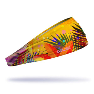 Bandana esportiva DOLKZ - Yellow Carnival Headband