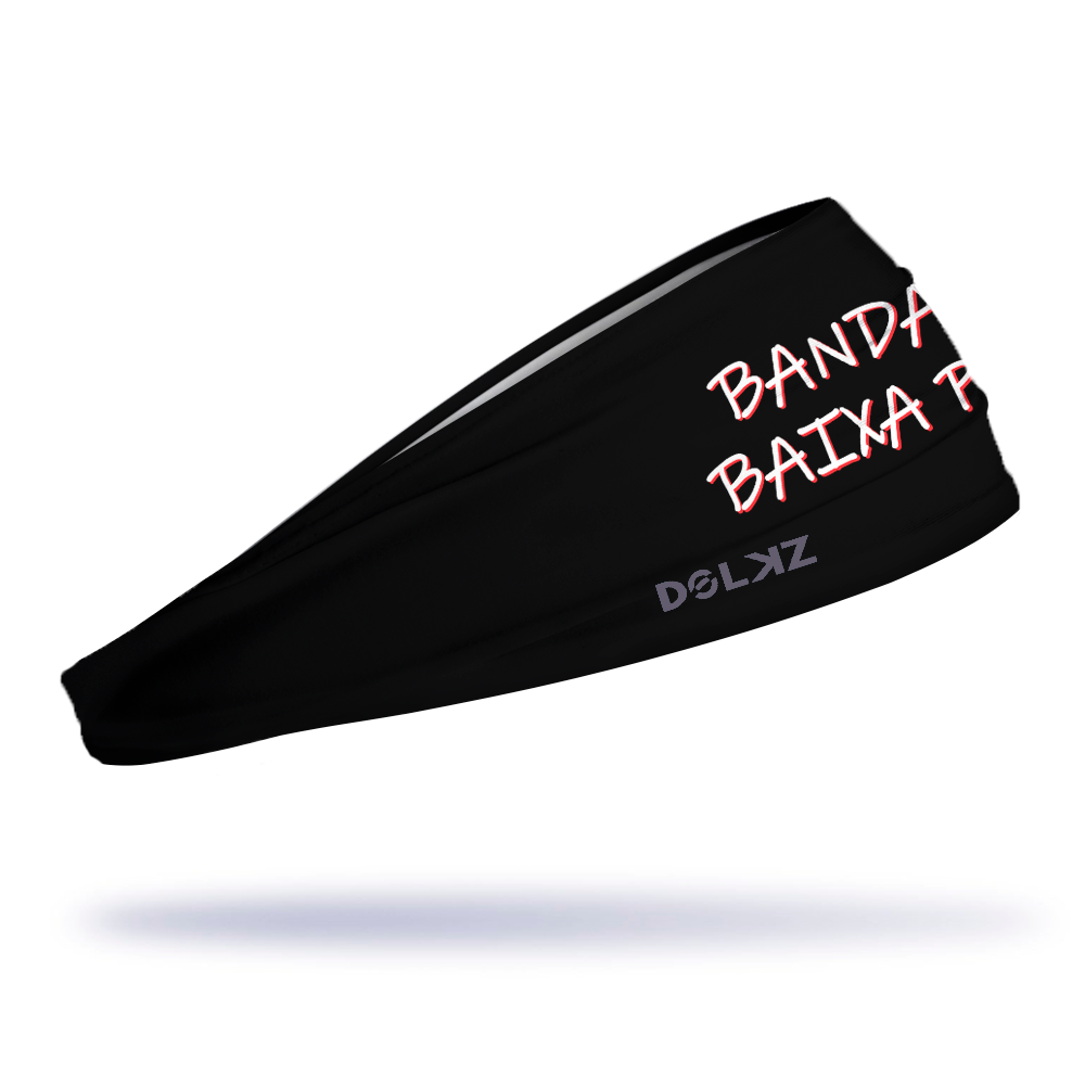Bandana esportiva DOLKZ - Baixa Pace Headband - Preto