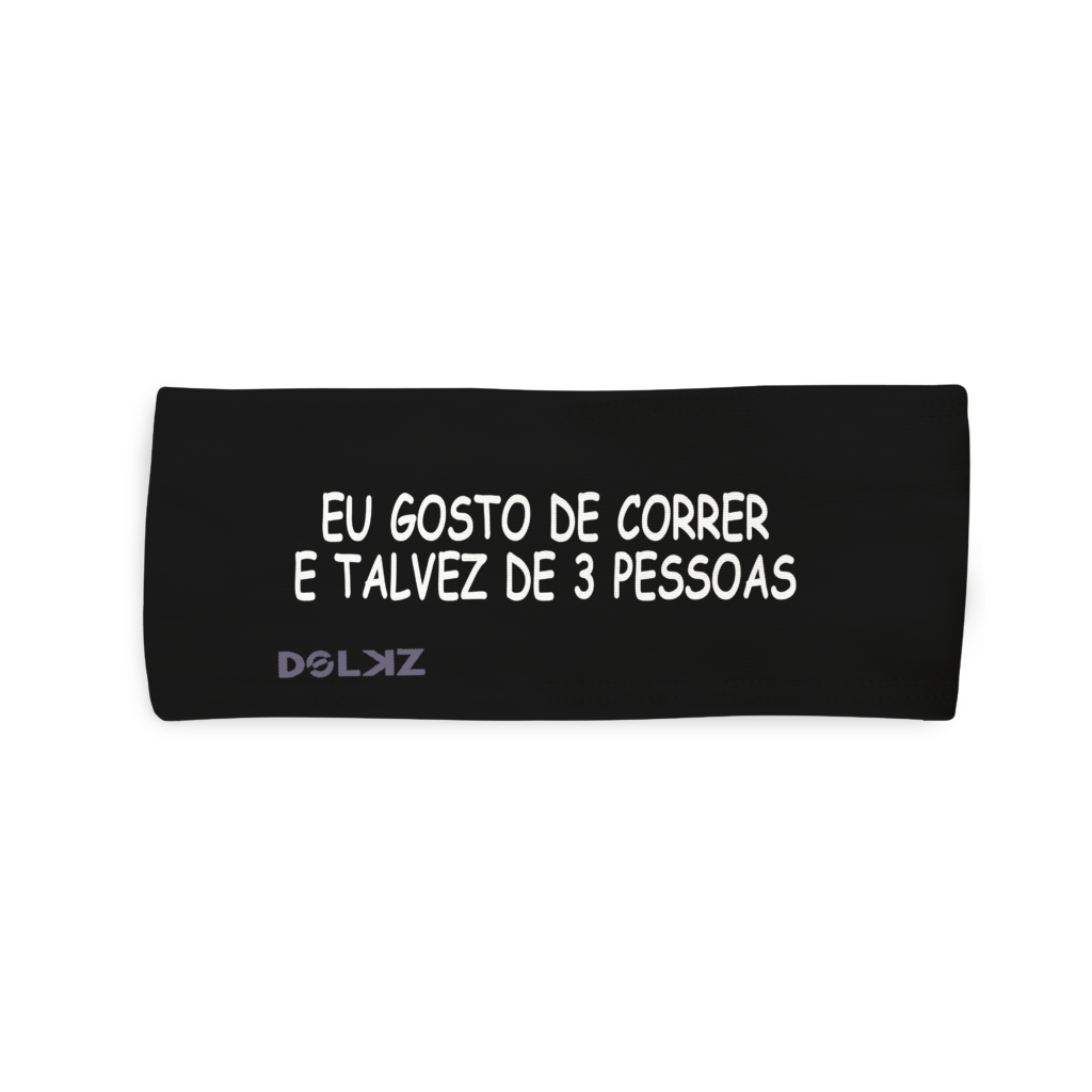Bandana esportiva DOLKZ - Correr e 3 Pessoas Headband - Preto