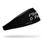Bandana esportiva DOLKZ - F*da-se o Pace Headband - Preta