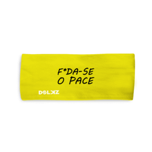 Bandana esportiva DOLKZ - F*da-se o Pace Headband - Amarelo