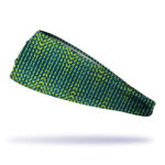 Green And Blue Circuits Headband - Faixa de Cabelo Esportiva - Imagem 2