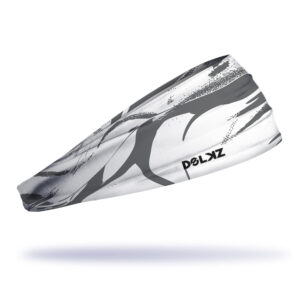 Bandana esportiva DOLKZ - Grey Ink Blot Headband