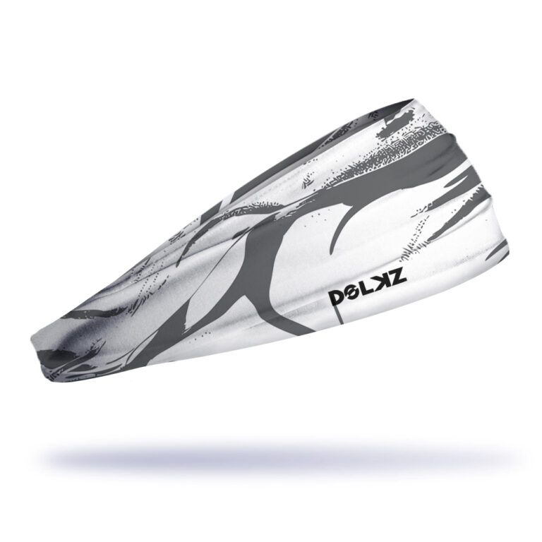 Bandana esportiva DOLKZ - Grey Ink Blot Headband