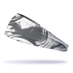 Bandana esportiva DOLKZ - Grey Ink Blot Headband