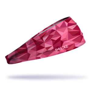 Bandana esportiva DOLKZ - Pink Random Triangles Headband