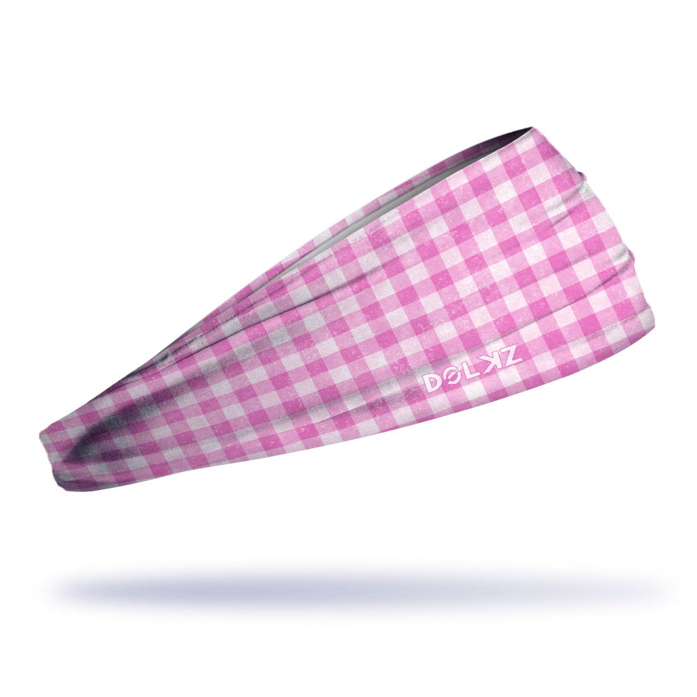 Plaid Pink Headband - DOLKZ