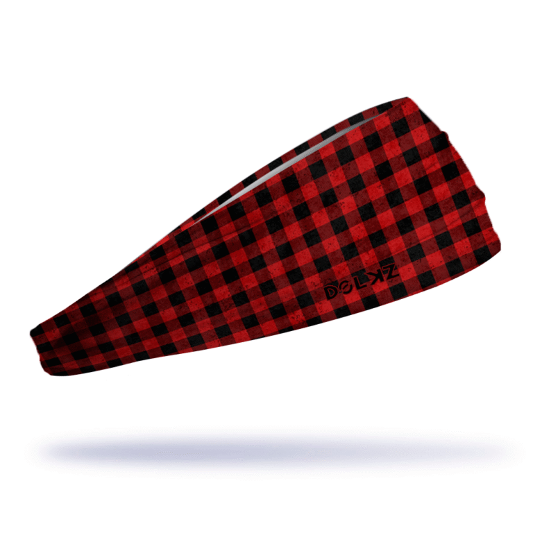 Plaid Red Headband - DOLKZ
