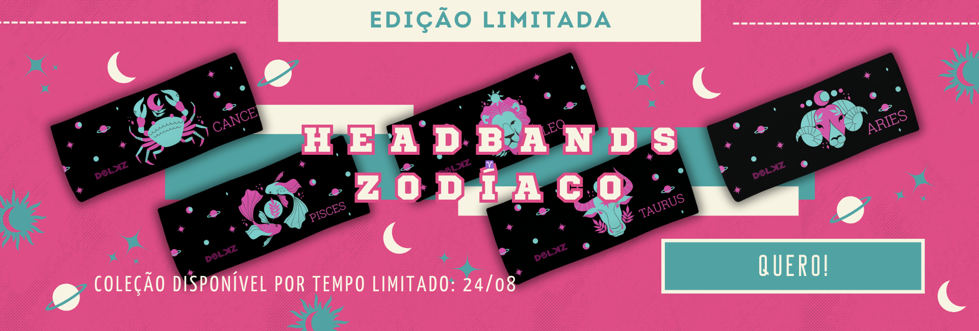 Headbands Coleção Limitada Zodíaco
